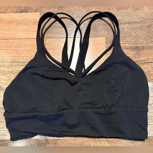 Lululemon Black Strappy Sports Bra size 10